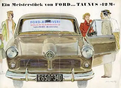 Ford Taunus 12 M Prospekt 1952