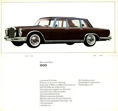 Mercedes-Benz Programm 12.1965