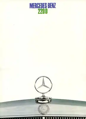 Mercedes-Benz 220 D Prospekt 12.1968
