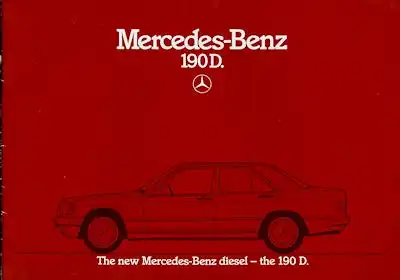 Mercedes-Benz 190 D Prospekt 1984 e