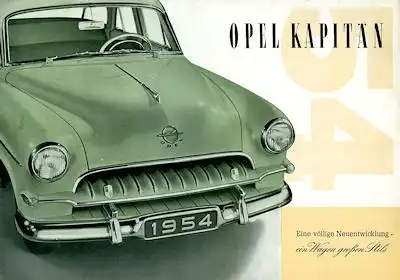 Opel Kapitän Prospekt 1954