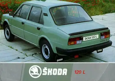 Skoda 120 L Prospekt 1980er Jahre