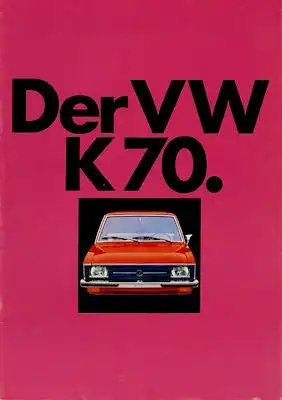 VW K 70 Prospekt 1.1972