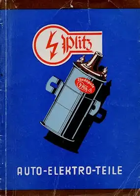 Plitz (Flöha/Sa.?) Auto-Elektro-Teile Katalog 1957