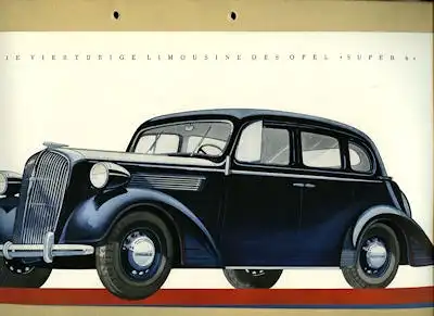 Opel Super 6 Prospekt 1937/38
