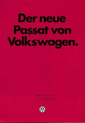 VW Passat B 2 Prospekt 10.1980