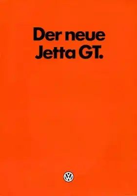VW Jetta 2 GT Prospekt 8.1984
