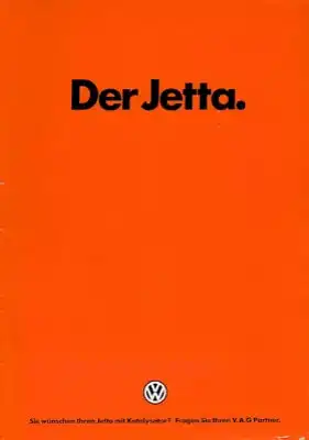 VW Jetta 2 Prospekt 1.1985