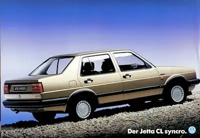 VW Jetta 2 CL Syncro Prospekt 8.1987