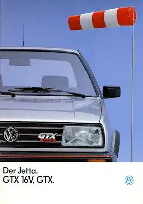 VW Jetta 2 GTX 16 V / GTX Prospekt 8.1987
