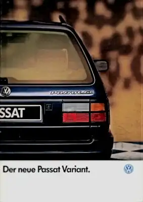 VW Passat B 3 Variant Prospekt 9.1988
