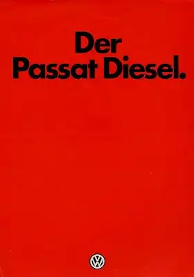VW Passat Diesel Prospekt 8.1978