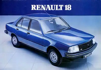 Renault 18 Prospekt 1980er Jahre