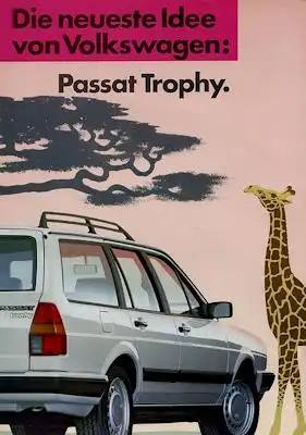 VW Passat B 2 Trophy Prospekt 2.1987