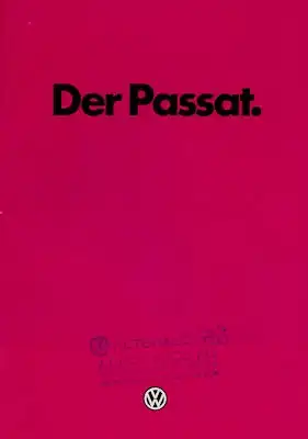 VW Passat B 2 Prospekt 8.1980