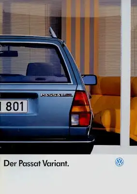 VW Passat B 2 Variant Prospekt 8.1987