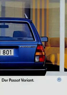 VW Passat B 2 Variant Prospekt 1.1987