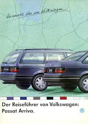 VW Passat B 3 Arriva Prospekt 10.1992