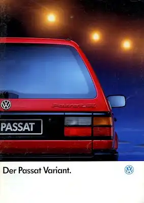 VW Passat B 3 Variant Prospekt 8.1991