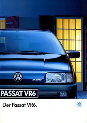 VW Passat B 3 VR 6 Prospekt 8.1992