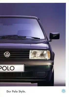 VW Polo 2 Facelift Style Prospekt 8.1993