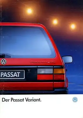 VW Passat B 3 Variant Prospekt 1.1991