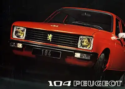 Peugeot 104 Prospekt 1973
