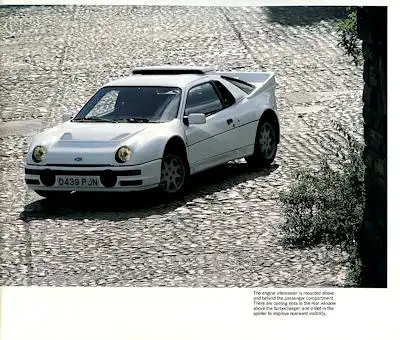 Ford RS 200 Prospekt 1987 e