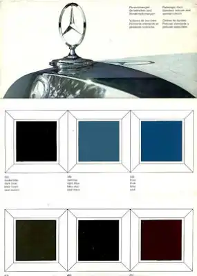 Mercedes-Benz Farben 8.1966