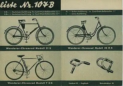 Wanderer Fahrrad Programm 4.1935