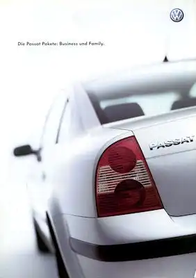 VW Passat B 5 GP Business und Family Prospekt 6.2002