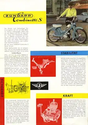 Zündapp Combinette S Prospekt 1958
