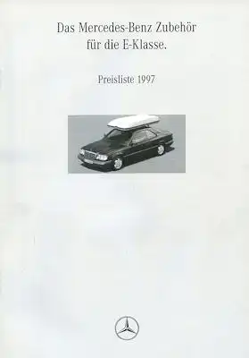Mercedes-Benz E-Klasse Zubehör Preisliste 1997