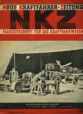 Neue Kraftfahrer Zeitung NKZ 1940
