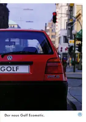 VW Golf 3 Ecomatic Prospekt 1.1994
