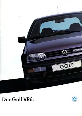 VW Golf 3 VR 6 Prospekt 1.1994