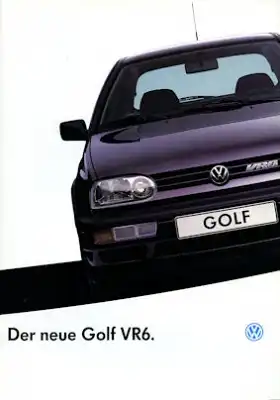 VW Golf 3 VR 6 Prospekt 1.1992