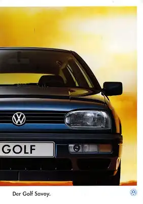 VW Golf 3 Savoy Prospekt 1.1994