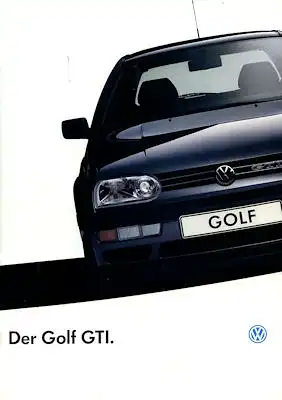 VW Golf 3 GTI Prospekt 1.1993