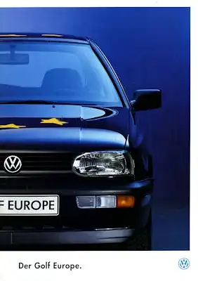 VW Golf 3 Europe Prospekt 12.1992