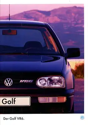 VW Golf 3 VR 6 Prospekt 8.1994