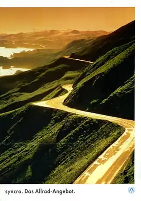 VW Golf 3 / Passat B 4 syncro Prospekt 1.1995