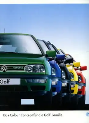 VW Golf 3 Colour Concept Prospekt 1.1995