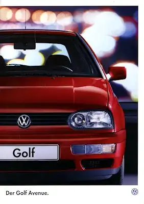 VW Golf 3 Avenue Prospekt 7.1995