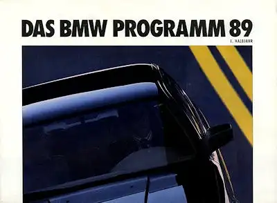 BMW Pkw Programm 1989