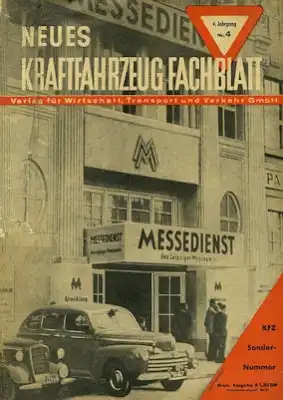Das Kraftfahrzeug Fachblatt 1950 Heft 4