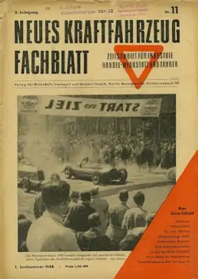 Das Kraftfahrzeug Fachblatt 1948 Heft 11