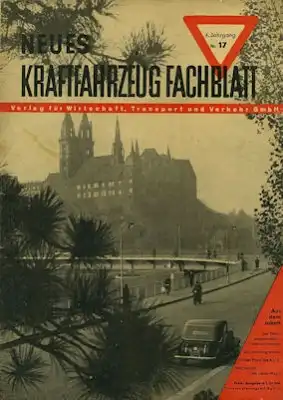 Das Kraftfahrzeug Fachblatt 1950 Heft 17