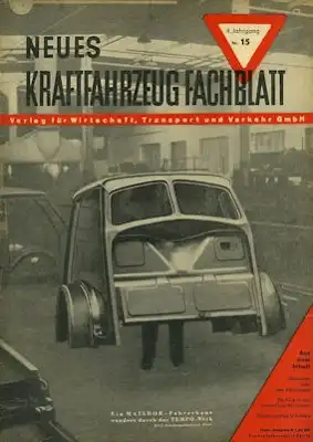 Das Kraftfahrzeug Fachblatt 1950 Heft 15