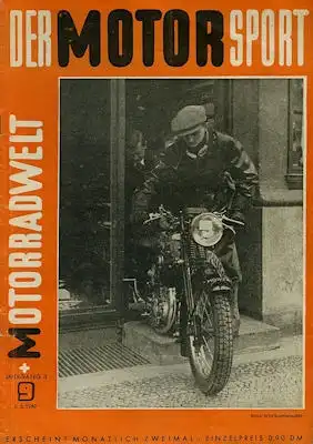 Der Motorsport + Motorradwelt 1949 Heft 9